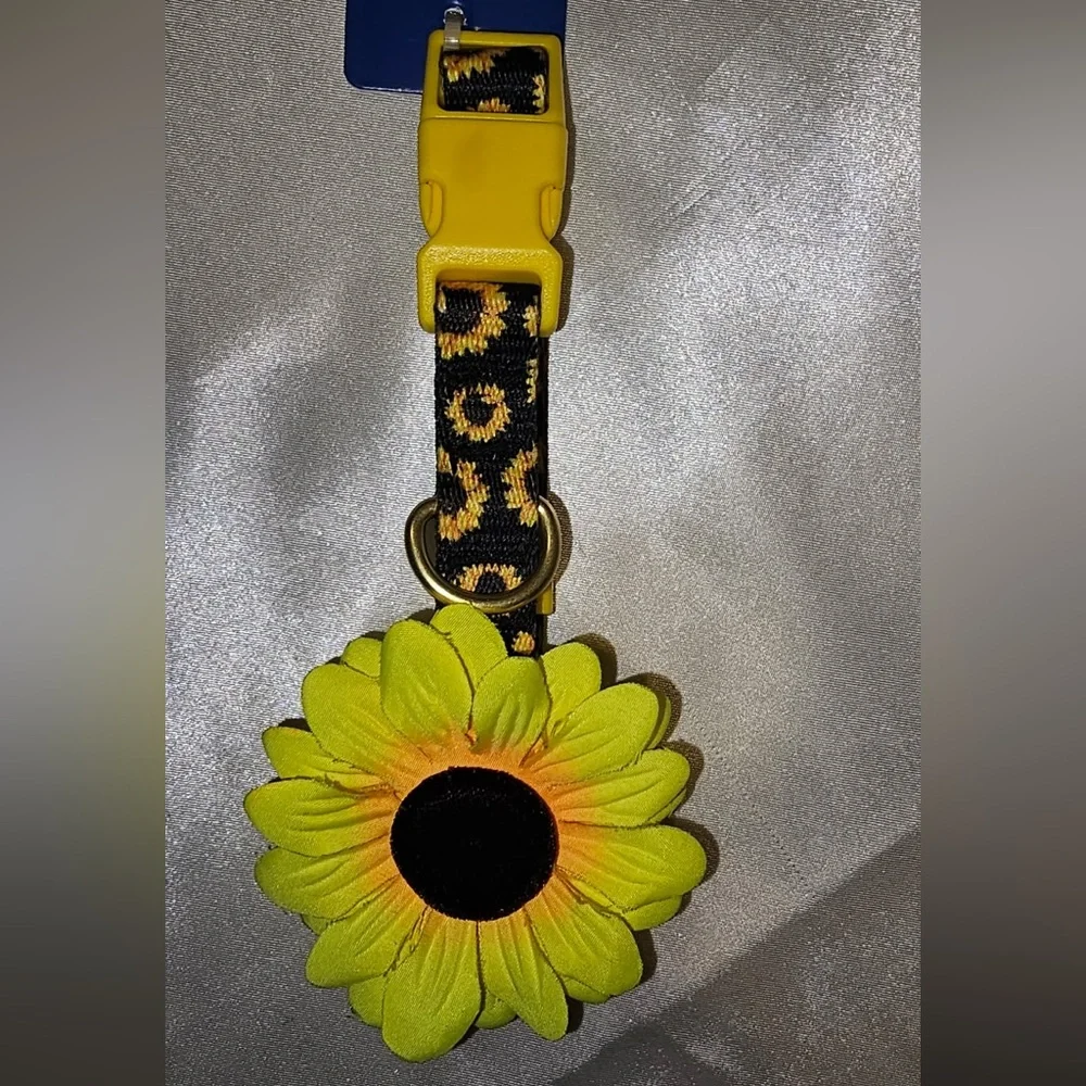 Top Paw Sunflower Polyester Dog Collar (S)